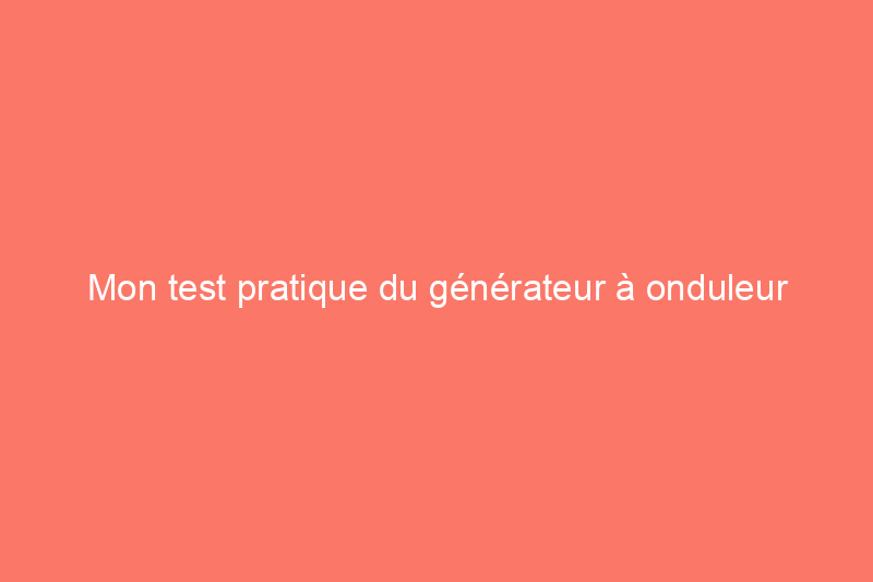 Mon test pratique du générateur à onduleur Craftsman de 3 000 watts : est-il aussi efficace et silencieux qu’il le prétend ?