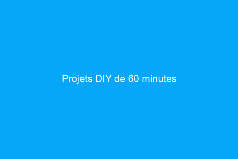 Projets DIY de 60 minutes