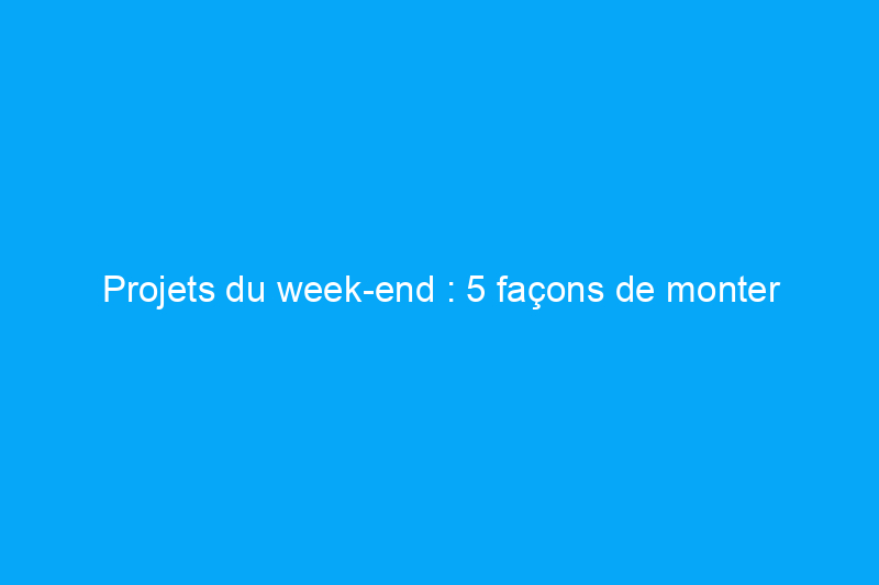 Projets du week-end : 5 façons de monter soi-même des étagères de garage