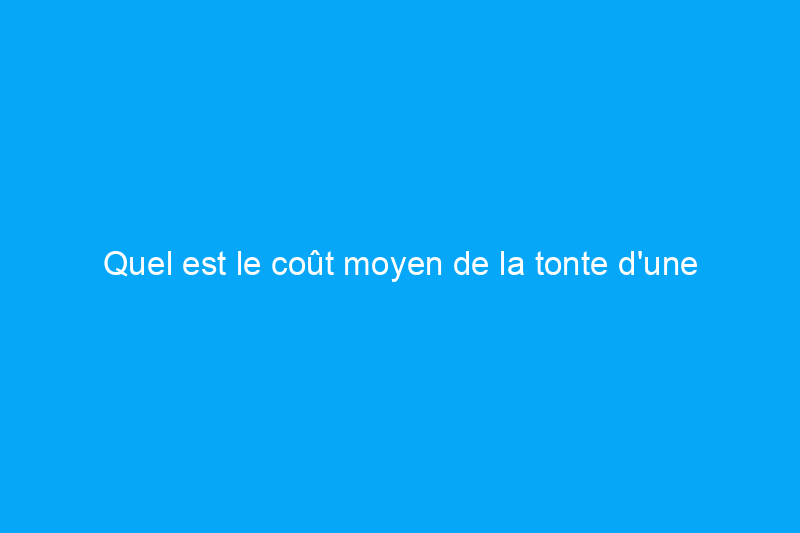 Quel est le coût moyen de la tonte d'une pelouse ?