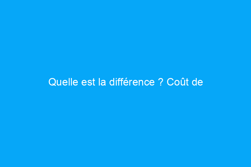 Quelle est la différence ? Coût de l'isolation en mousse pulvérisée par rapport au coût de l'isolation en fibre de verre