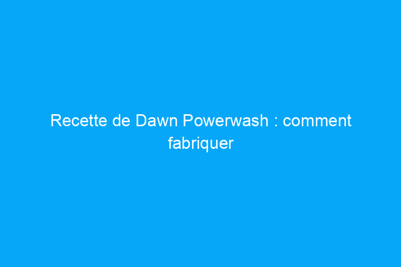 Recette de Dawn Powerwash : comment fabriquer soi-même le meilleur liquide vaisselle