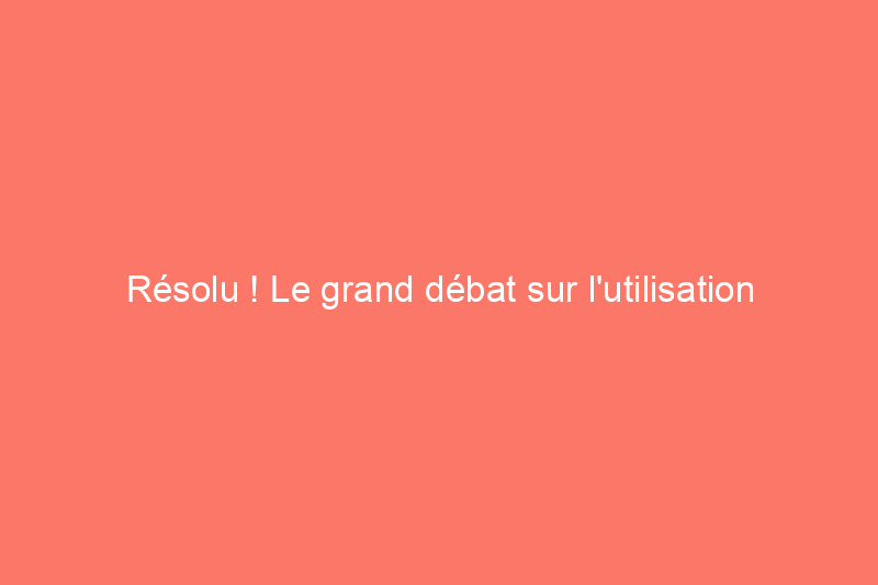 Résolu ! Le grand débat sur l'utilisation du sel pour tuer les mauvaises herbes