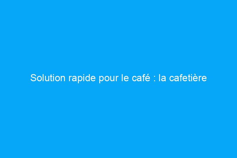 Solution rapide pour le café : la cafetière Keurig K-Compact en vaut-elle la peine ?