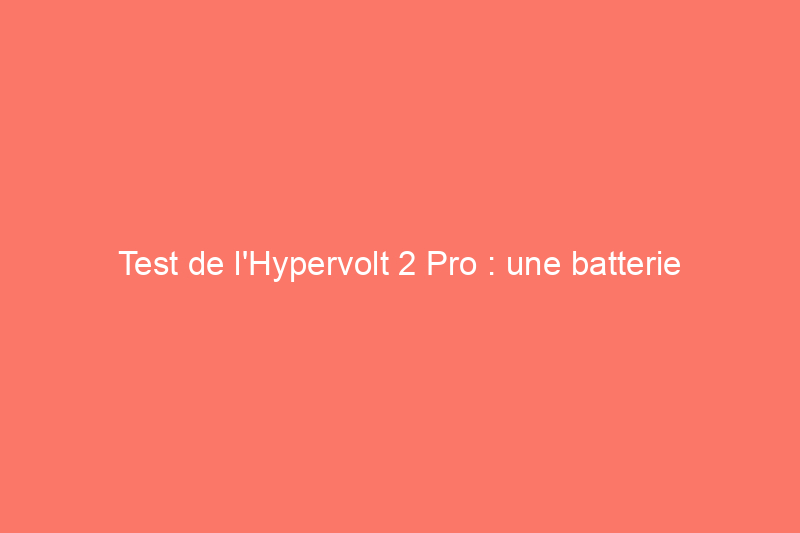 Test de l'Hypervolt 2 Pro : une batterie unique pour des massages ininterrompus