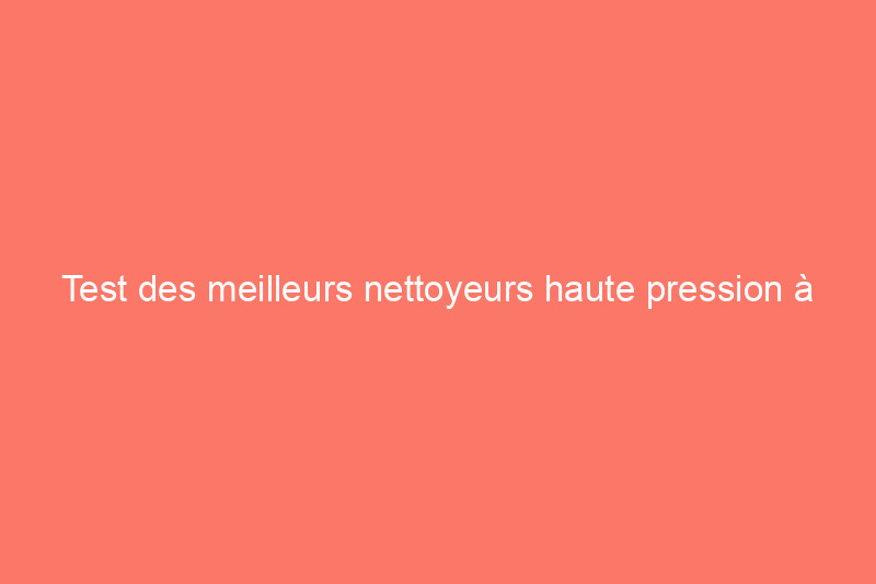 Test des meilleurs nettoyeurs haute pression à essence de 2024 pour nettoyer n'importe quelle surface 