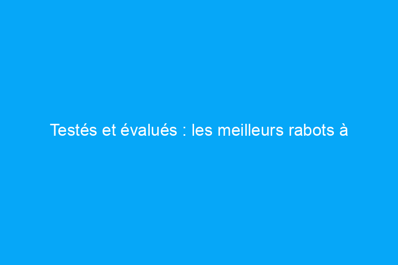 Testés et évalués : les meilleurs rabots à main