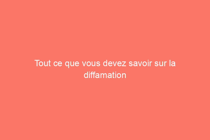 Tout ce que vous devez savoir sur la diffamation allemande