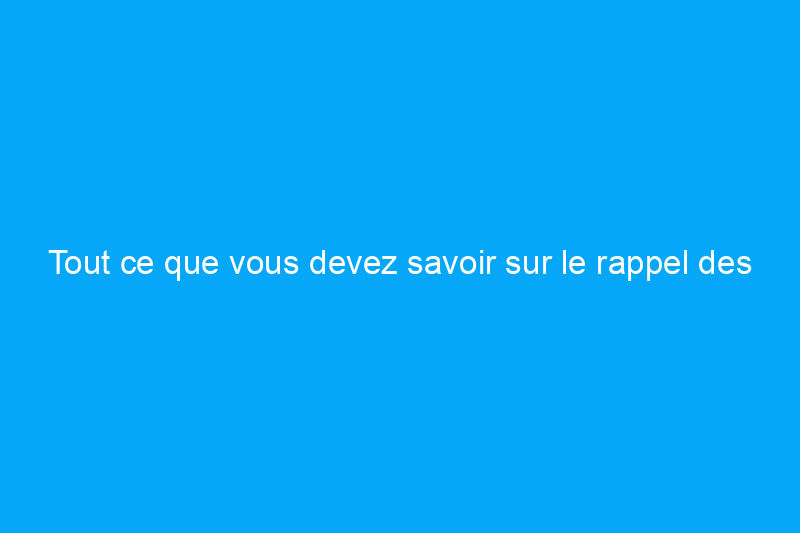 Tout ce que vous devez savoir sur le rappel des générateurs portables de Generac