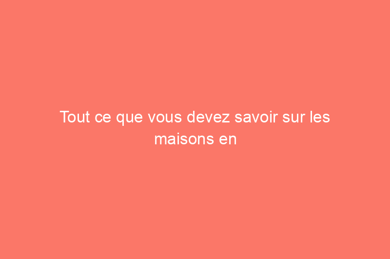 Tout ce que vous devez savoir sur les maisons en briques