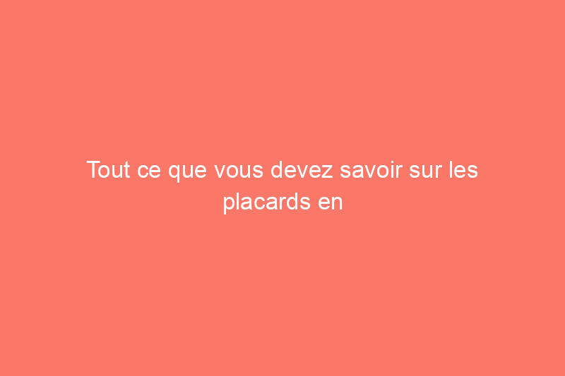 Tout ce que vous devez savoir sur les placards en cèdre