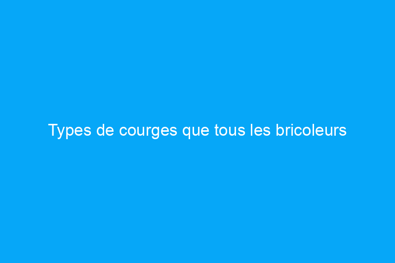 Types de courges que tous les bricoleurs devraient connaître