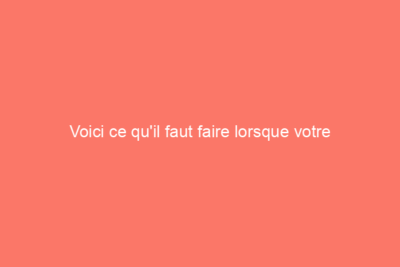 Voici ce qu'il faut faire lorsque votre souffleuse à neige ne démarre pas