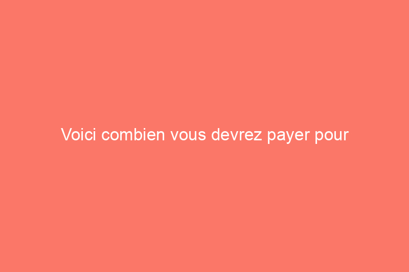 Voici combien vous devrez payer pour l'assurance de votre entrepreneur