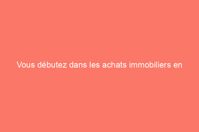 Vous débutez dans les achats immobiliers en ligne ? Voici comment commencer