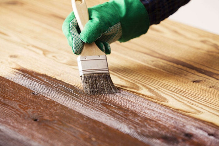 Painting a Deck Applying Paint