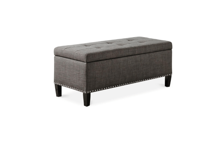 Option soldes du Nouvel An : banc de rangement en tissu Catarina