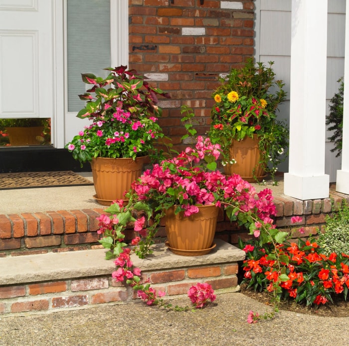 13 belles idées de pots de fleurs DIY pour votre porche ou votre jardin