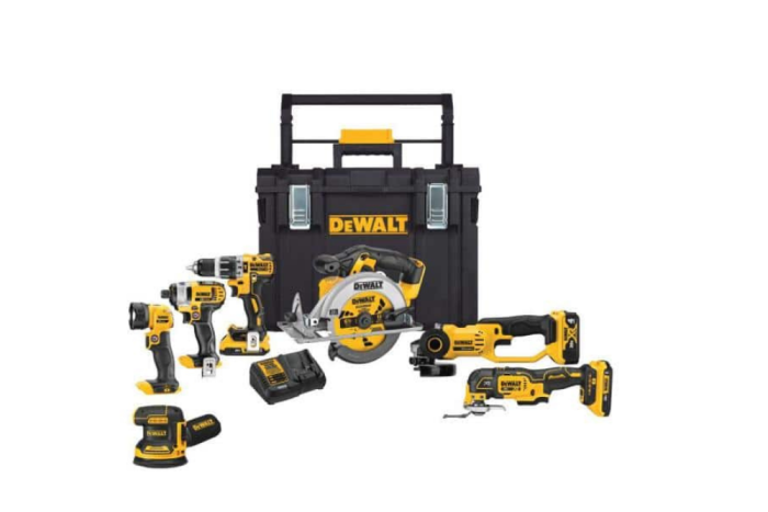 Tour d'horizon des offres du 23/02 Option : Kit combiné sans fil DEWALT 20 V MAX (7 outils) avec étui ToughSystem