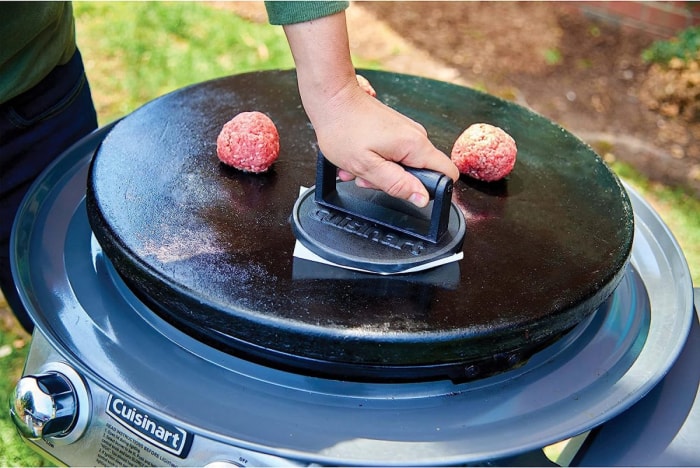 Meilleurs essentiels de cuisine extérieure Presse à hamburger en fonte