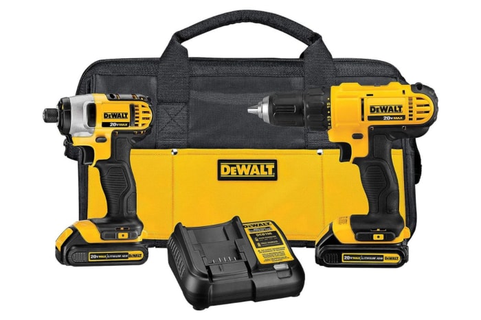 Perceuse et visseuse à chocs sans fil DeWalt 20V Max avec chargeur de batterie et sacoche souple