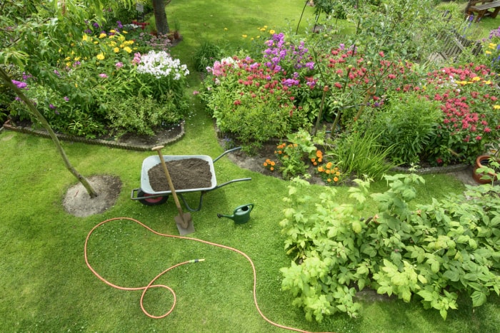 Jardin - vue surélevée