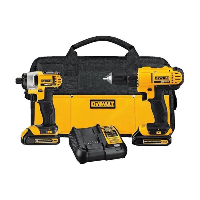 Vente Prime Day Ensemble perceuse et visseuse à percussion sans fil DeWalt 20 V MAX