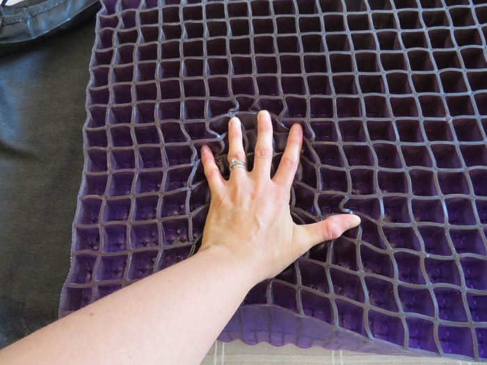 Avis sur le coussin de siège violet