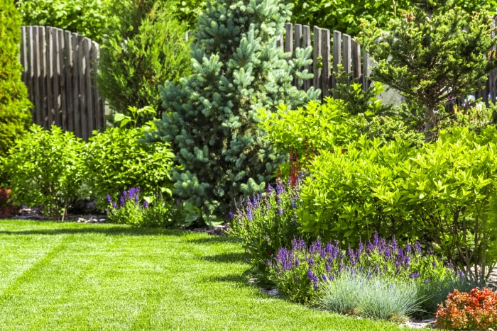 idées de jardin d'angle