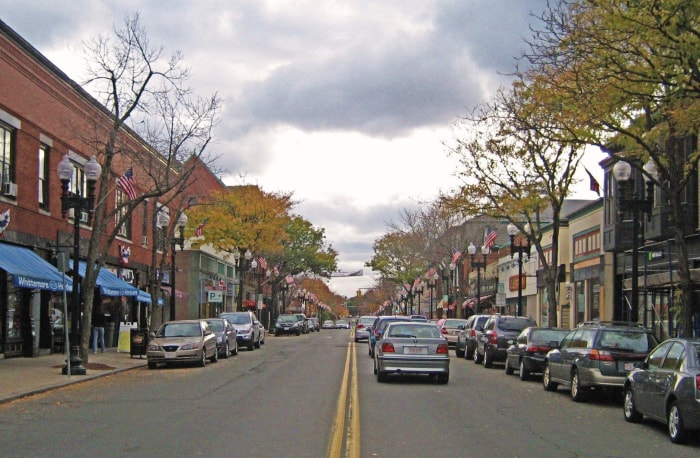 Les meilleures petites villes Downtown_Melrose_Mass