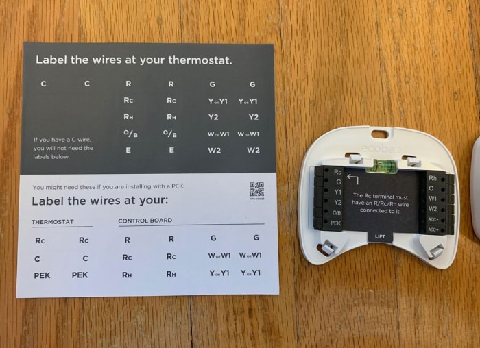 Installation du thermostat intelligent ecobee