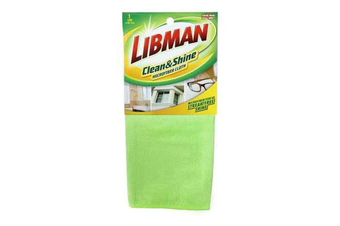 Outils utilisés par l'équipe Bob Vila pour le nettoyage de printemps Option Libman Clean and Shine Microfiber Cloth