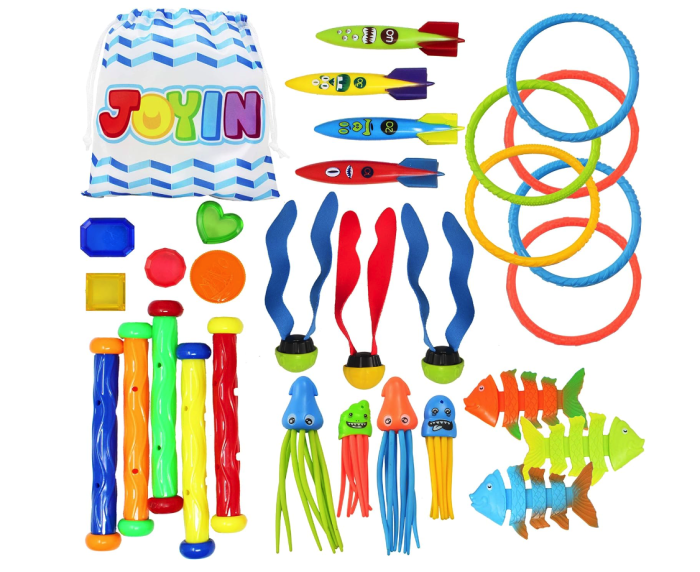 Lot de 30 jouets de plongée à utiliser en piscine