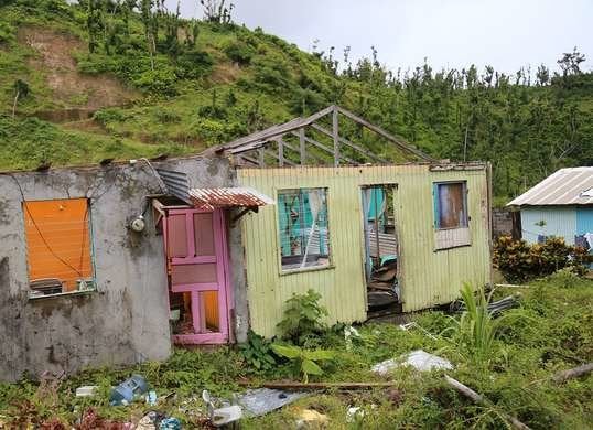 Dégâts causés à Porto Rico par l'ouragan Maria