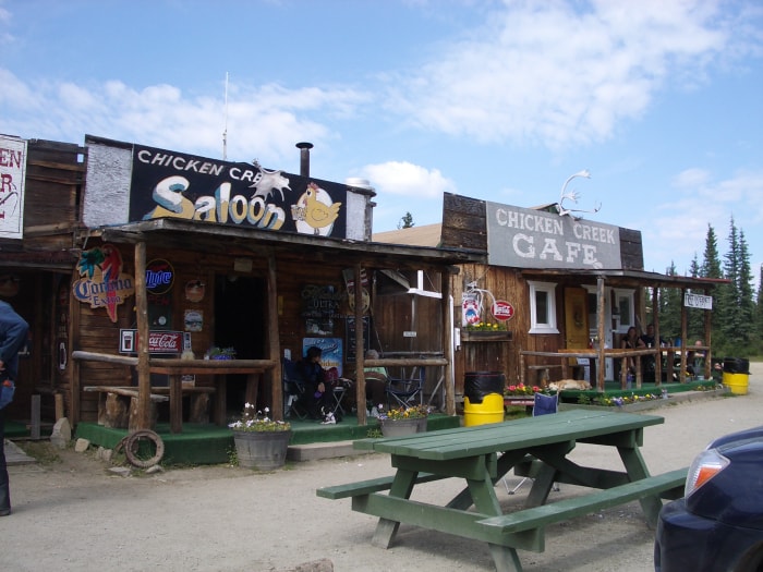 façades de magasins à chicken, alaska