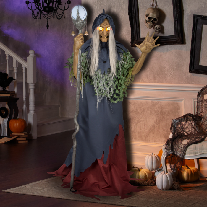 Sorcière des mers animatronique de la collection Halloween de Lowe's