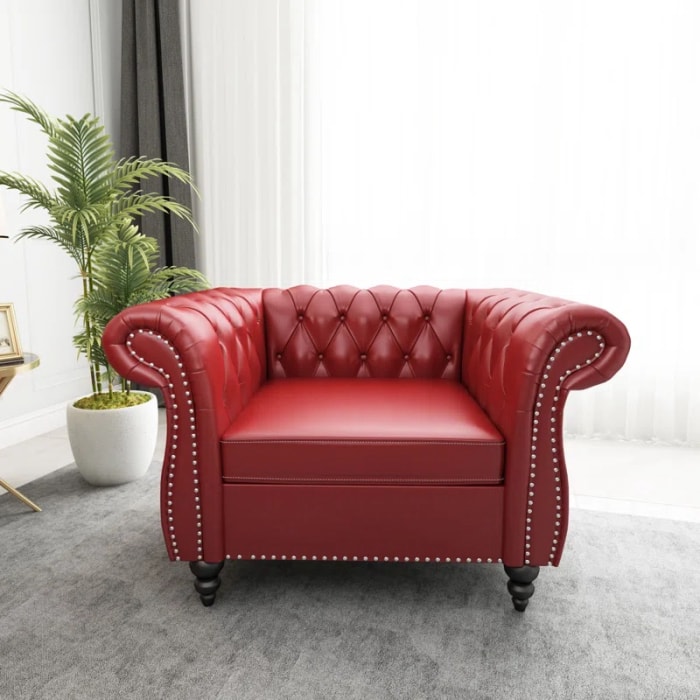 Fauteuil Chesterfield Ezekiella de Canora Grey