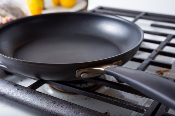 nonstick pan on stove