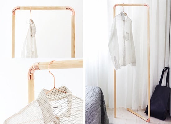 8 solutions de rangement DIY pour une pièce sans placard