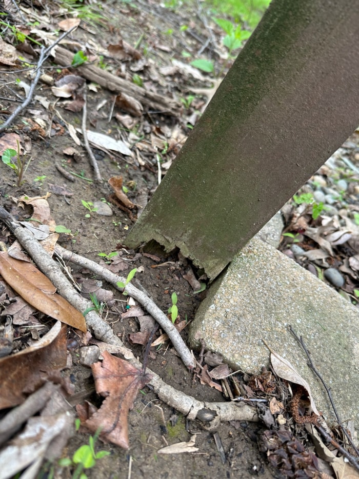 Défaillance d'un poteau de pont