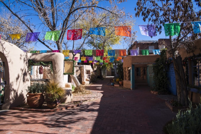 Le quartier historique d'Albuquerque, Nouveau-Mexique, États-Unis