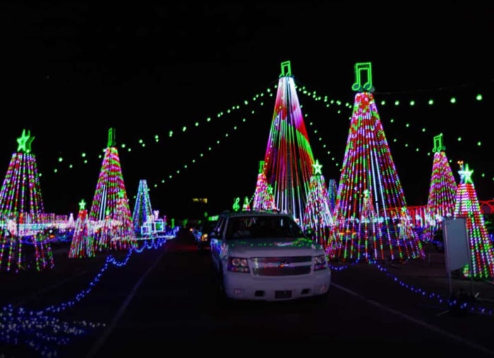 Les meilleures décorations de Noël en drive-in en Amérique