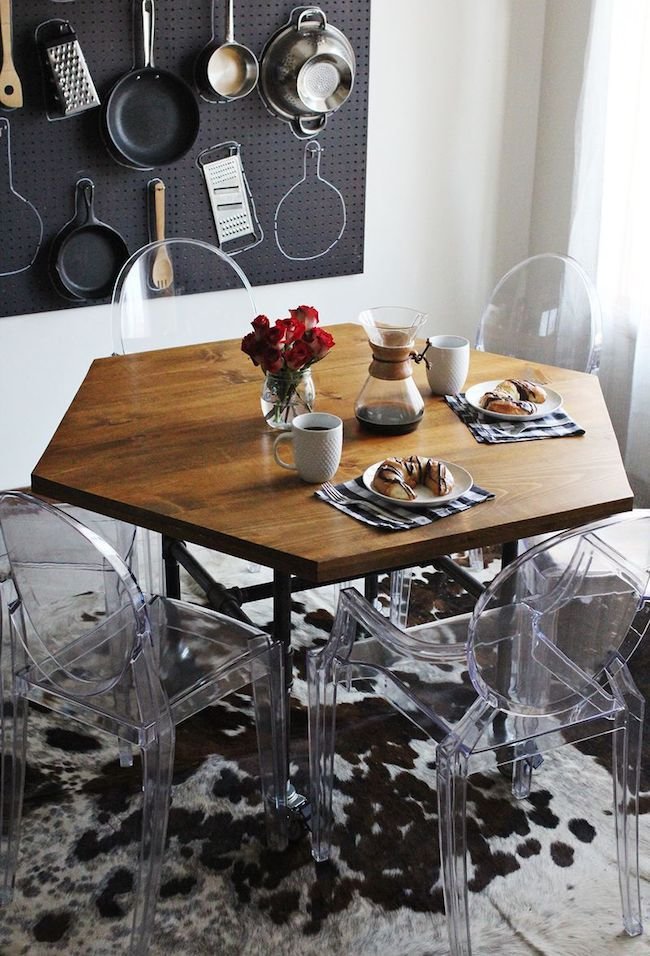 Table octogonale DIY