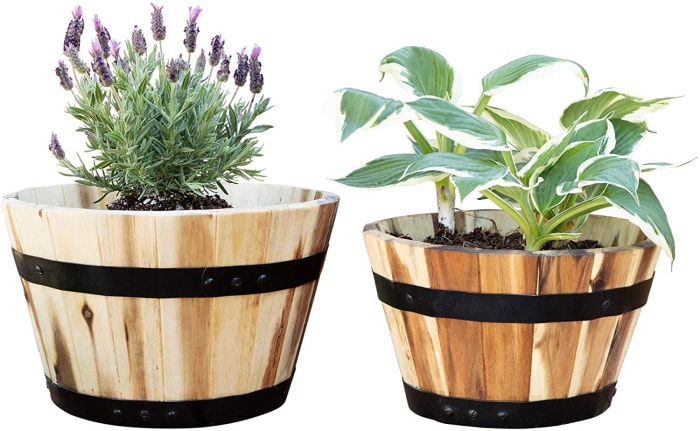 jardinières en bois durables