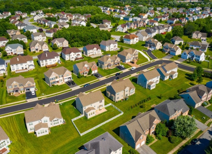 Voici la taille moyenne d'une maison dans chaque État