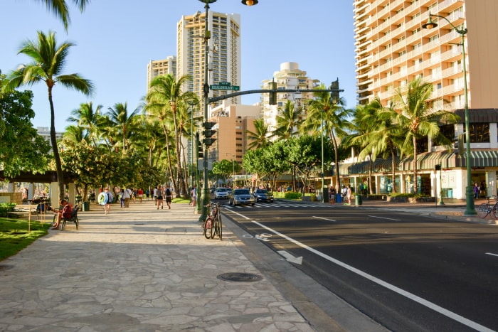 vue de la rue de honolulu hawaii