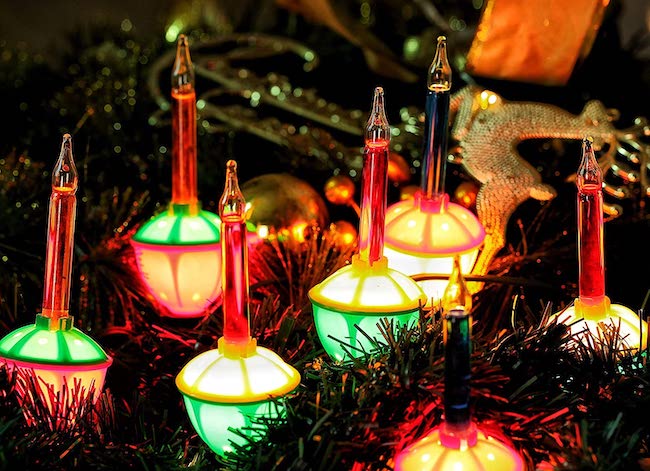 comment mettre des lumières sur un sapin de Noël