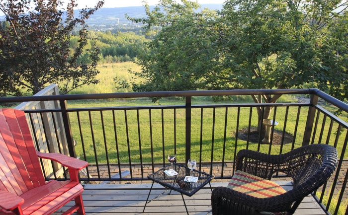 hauteur de la rambarde de la terrasse