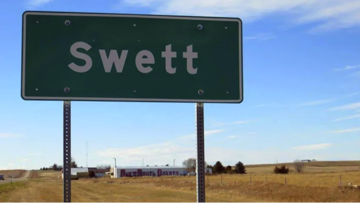 panneau routier pour Swett South Dakota