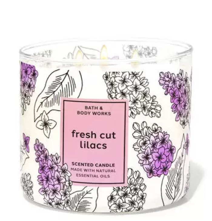 Bath and Body Works Bougies parfumées Bougie parfumée au lilas